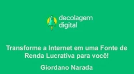 Decolagem Digital Para Afiliados – Giordano Narada 2020.1