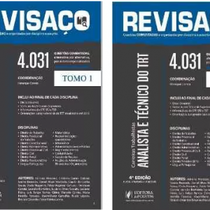 Revisaço Analista E Técnico Trt- Tomo 1 & 2 – 4.031 Questões