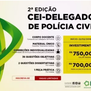 CURSO PARA DELEGADO CIVIL – CEI – 2017.2